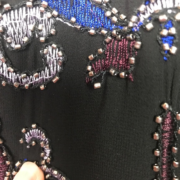 Francesca’s Collection Beaded & Embroidered Dress - Picture 7 of 8